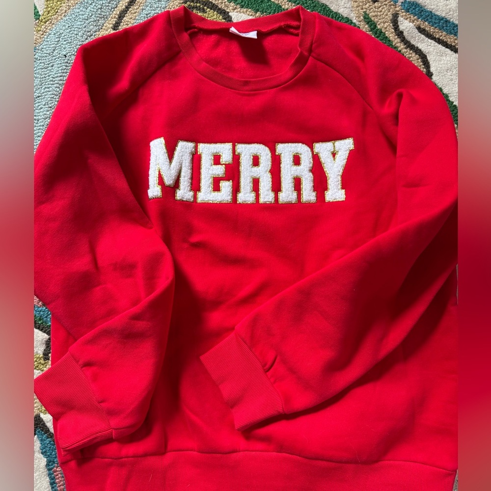 Holiday “MERRY” Sweatshirt